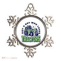 Just A Boy Who Loves Tractors Ornament thumb 0