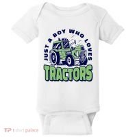 Just A Boy Who Loves Tractors Baby Bodysuit thumb 0