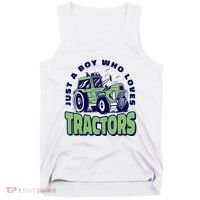 Just A Boy Who Loves Tractors Tank Top thumb 0