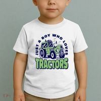 Just A Boy Who Loves Tractors Toddler T-Shirt thumb 2