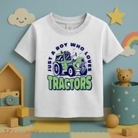 Just A Boy Who Loves Tractors Toddler T-Shirt thumb 3