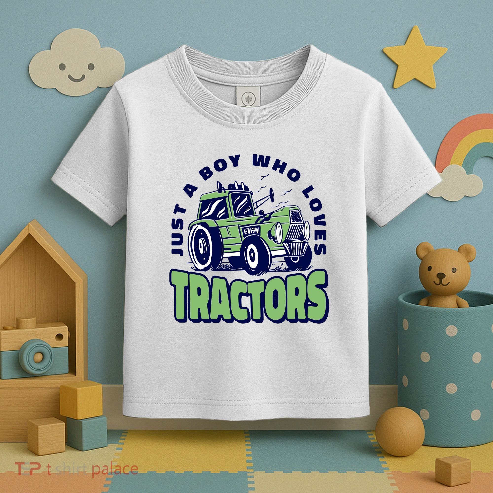 Just A Boy Who Loves Tractors Toddler T-Shirt