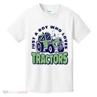 Just A Boy Who Loves Tractors Kids T-Shirt thumb 0