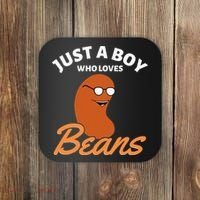Just A Boy Who Loves Baked Beans Coaster thumb 0