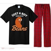 Just A Boy Who Loves Baked Beans Pajama Set thumb 0