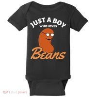 Just A Boy Who Loves Baked Beans Baby Bodysuit thumb 0