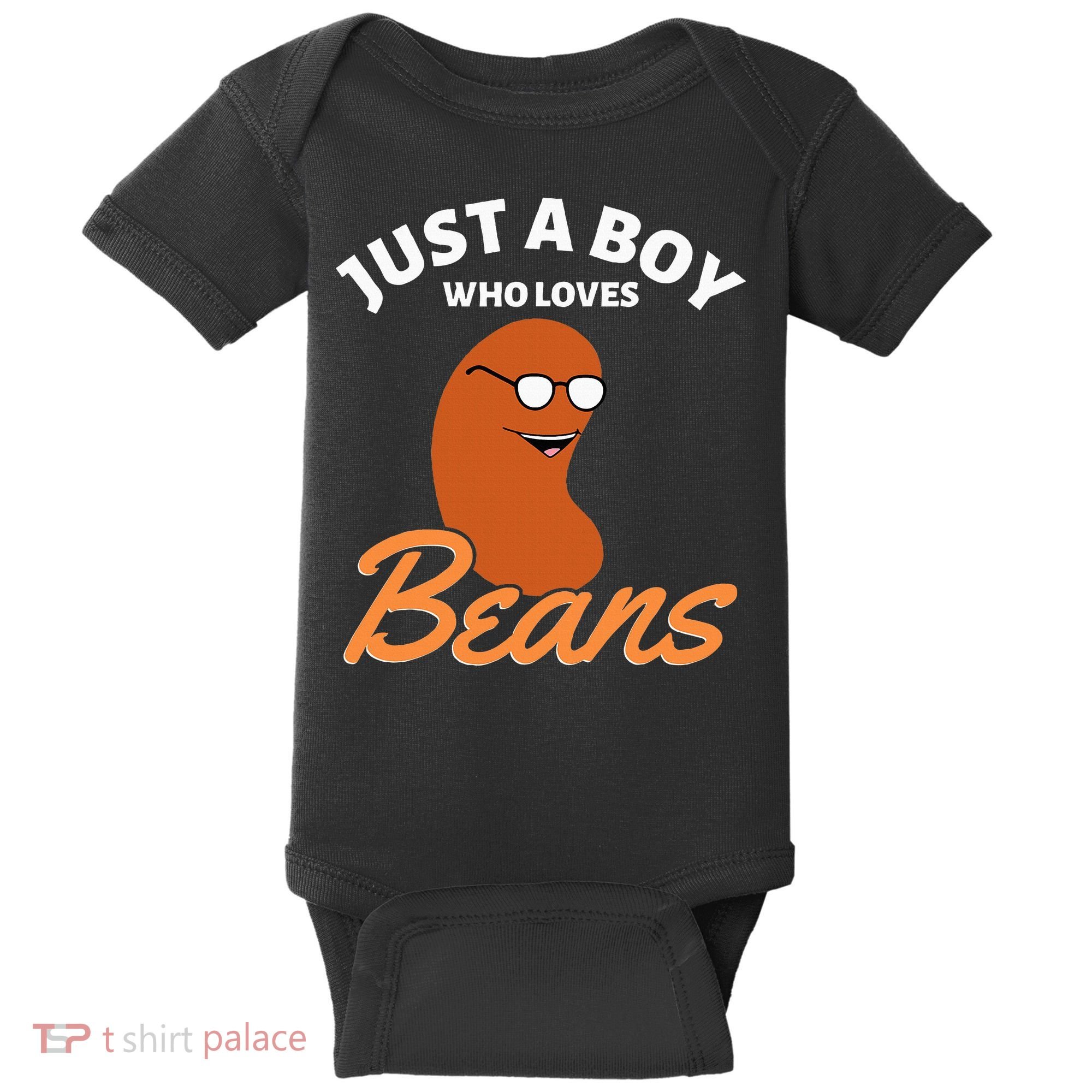 Just A Boy Who Loves Baked Beans Baby Bodysuit