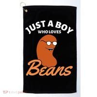 Just A Boy Who Loves Baked Beans Golf Towel thumb 0