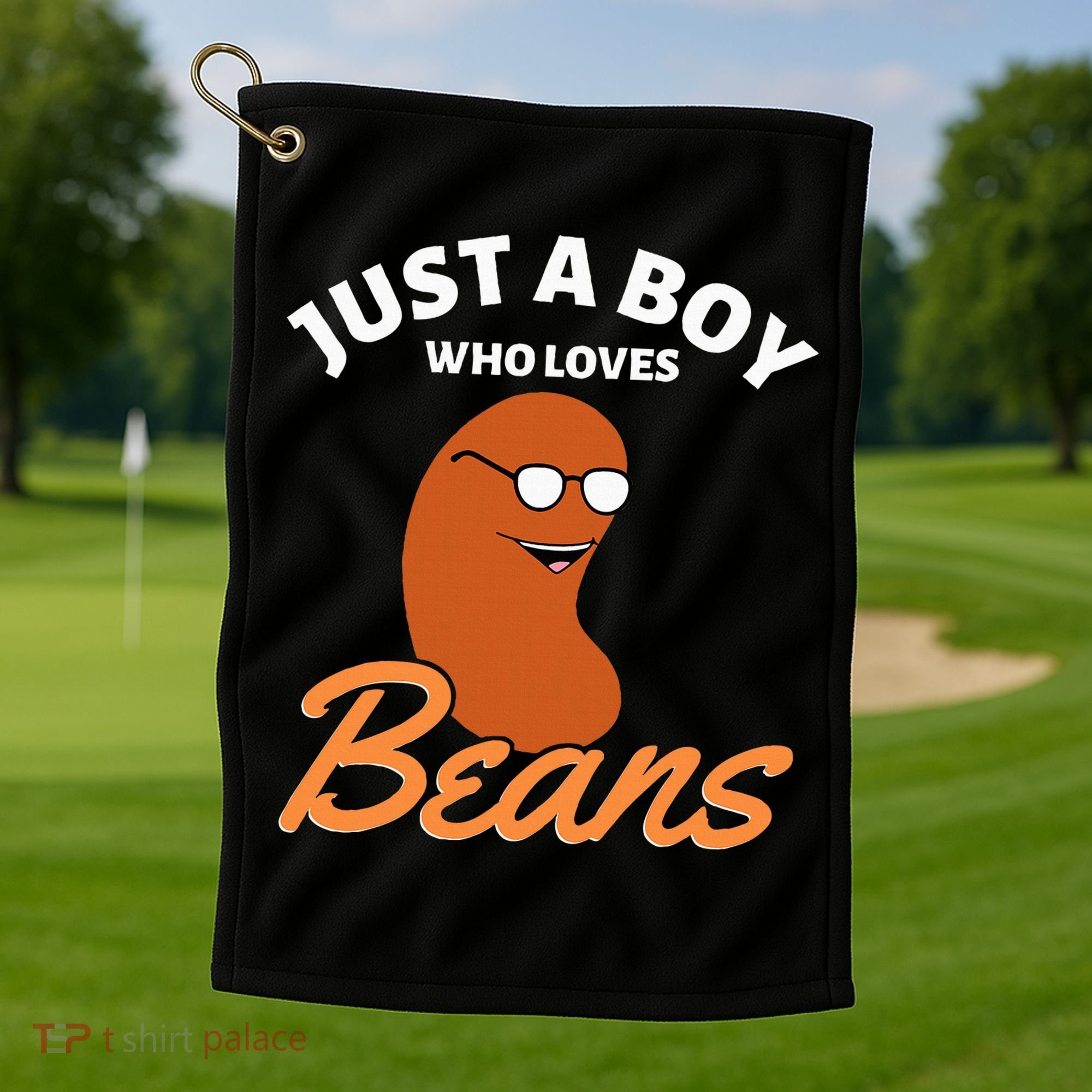 Just A Boy Who Loves Baked Beans Golf Towel