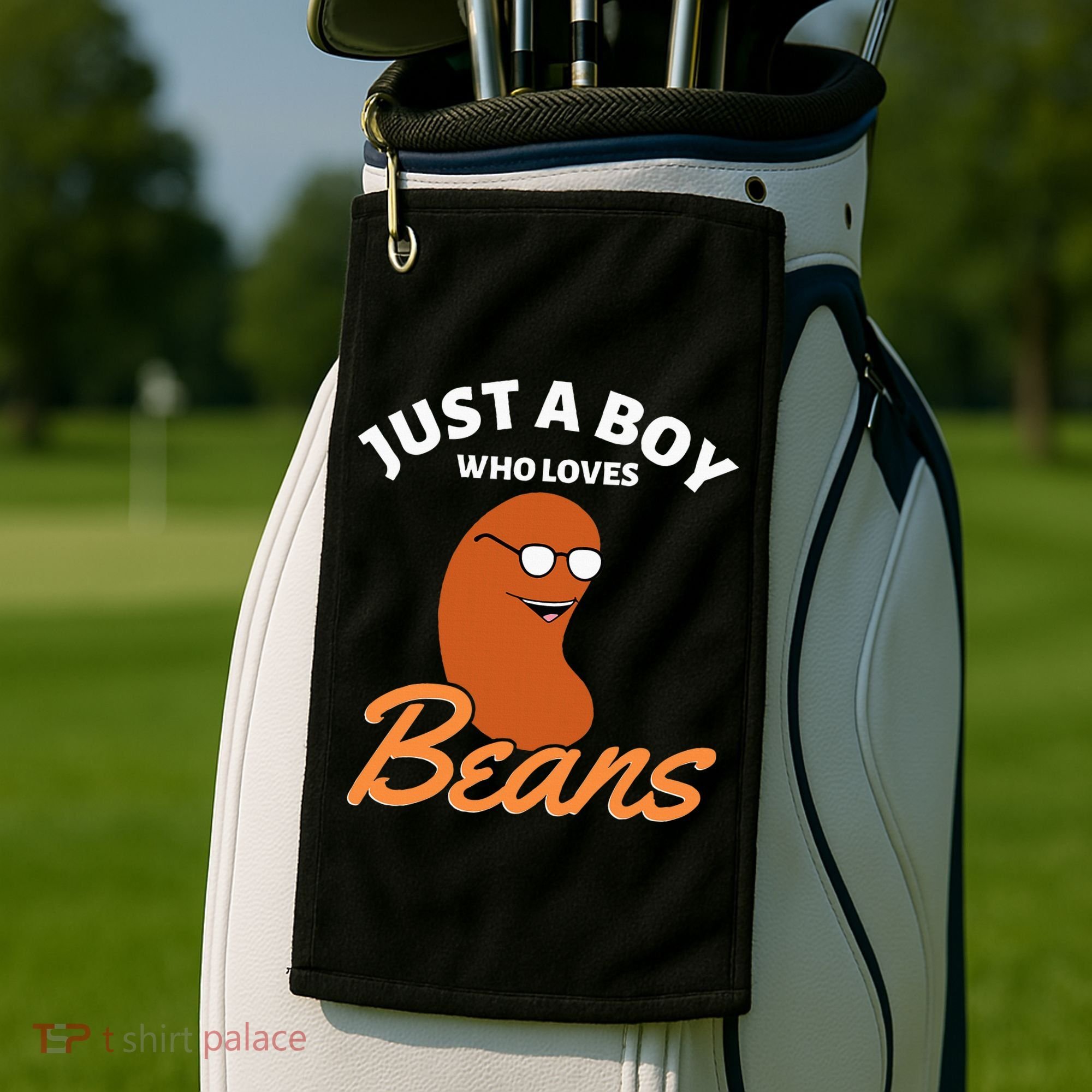 Just A Boy Who Loves Baked Beans Golf Towel