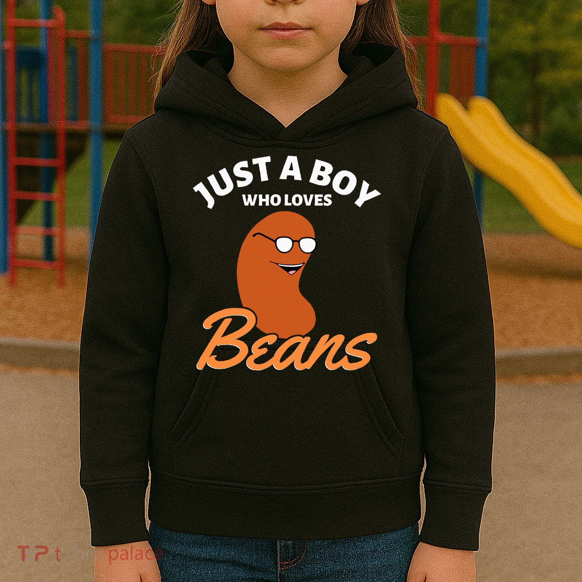 Just A Boy Who Loves Baked Beans Kids Hoodie