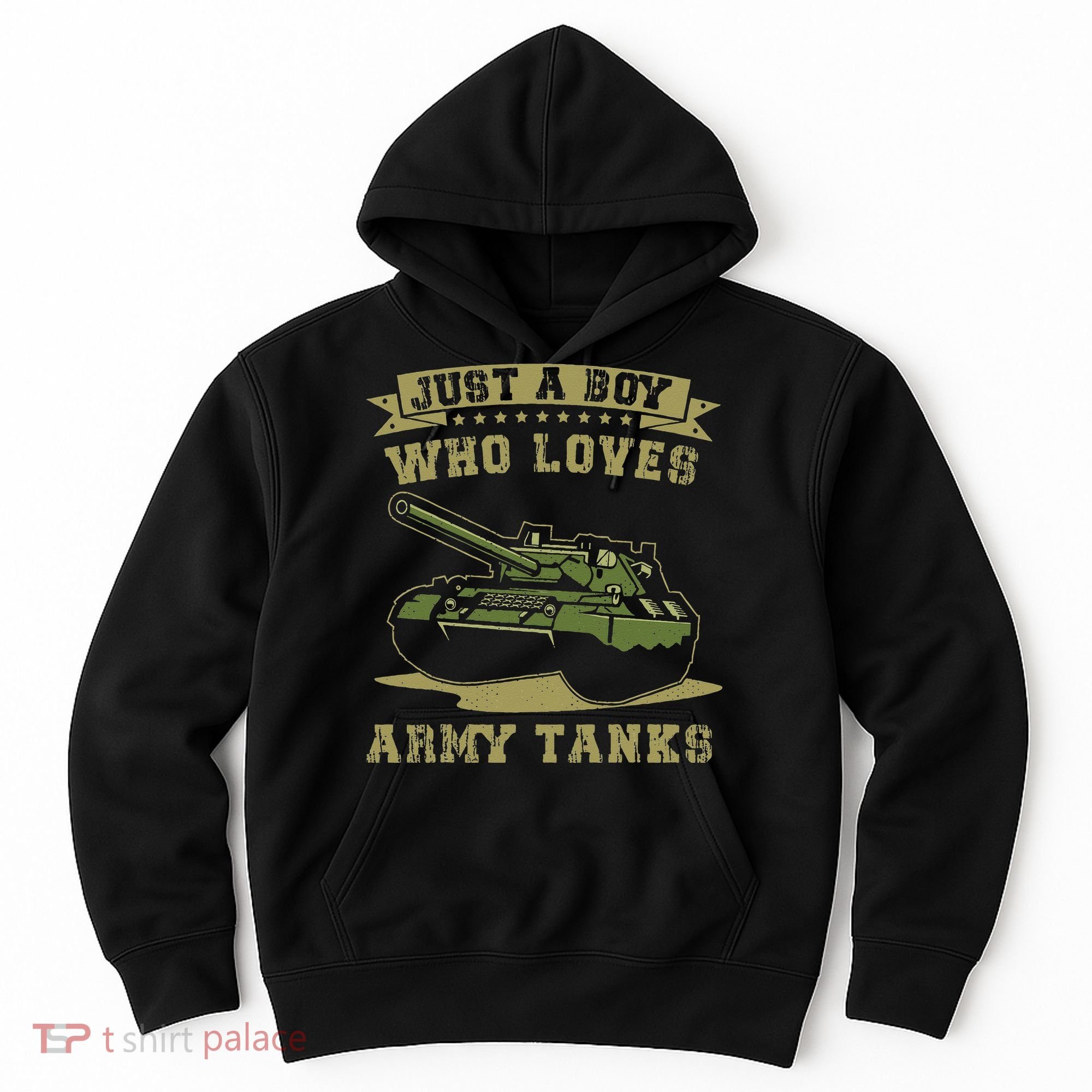 Just A Boy Who Loves Army Tanks Military WW2 Tanks Hoodie
