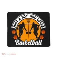 Just A Boy Who Loves Basketball For Team Sport Bball Mousepad thumb 0
