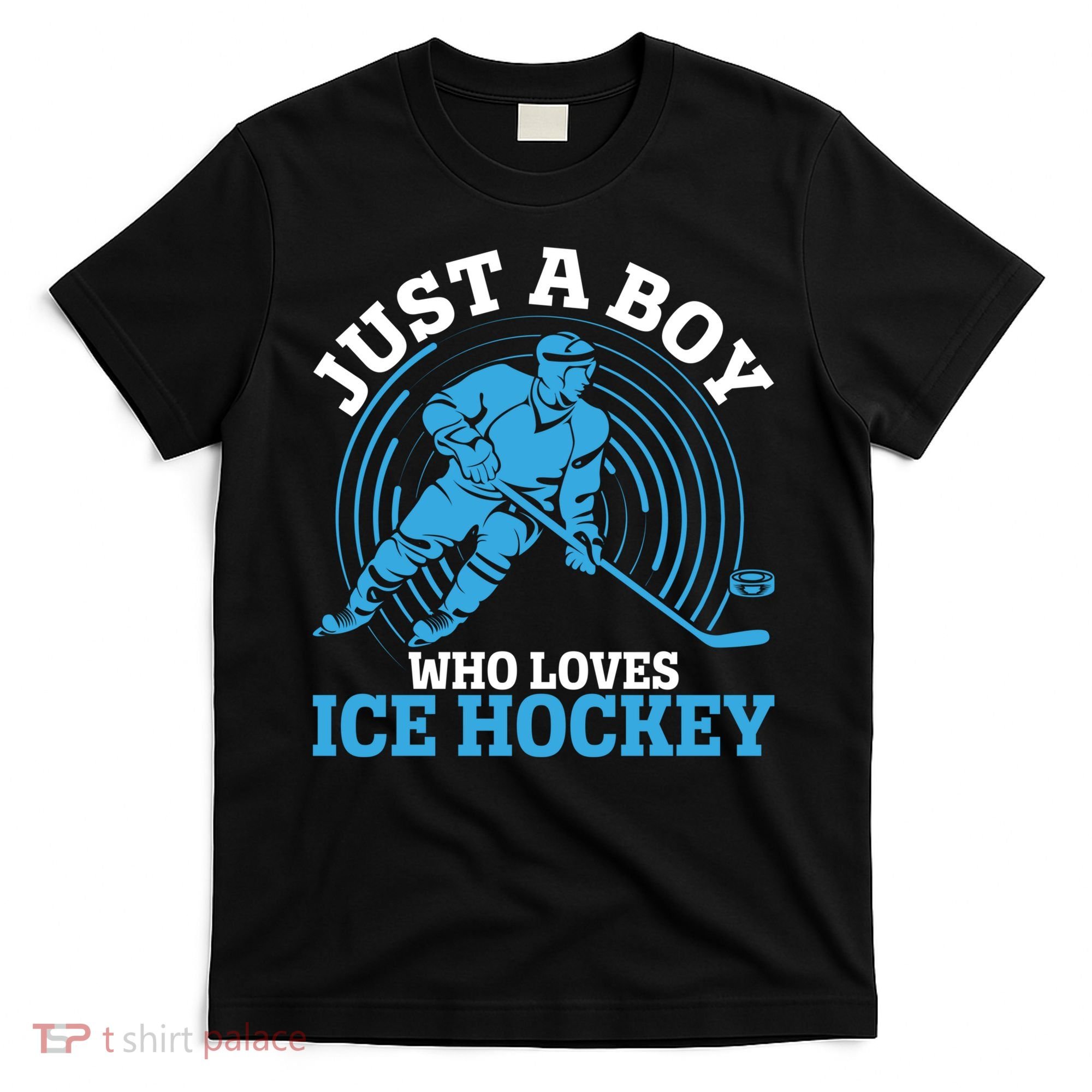 Just A Boy Who Loves Ice Hockey For Hockey Boy T-Shirt
