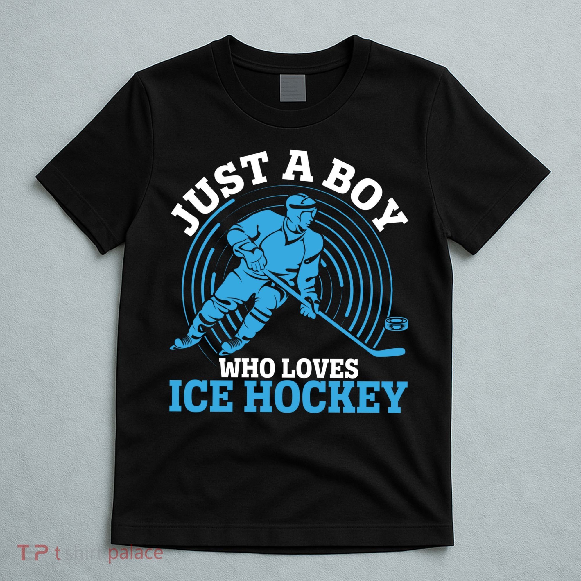 Just A Boy Who Loves Ice Hockey For Hockey Boy T-Shirt