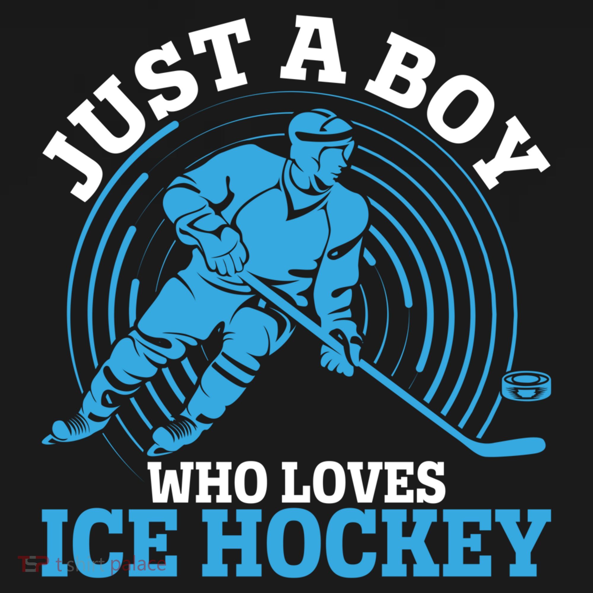 Just A Boy Who Loves Ice Hockey For Hockey Boy T-Shirt