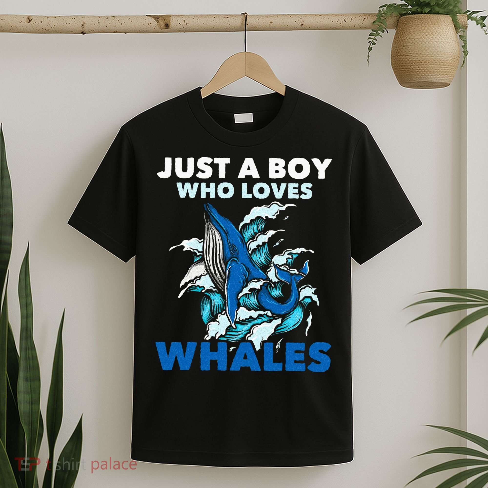 Just A Boy Who Loves Whales Marine Biologist Whale Lover T-Shirt