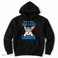 Just A Boy Who Loves Corgis Hoodie thumb 0