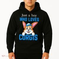 Just A Boy Who Loves Corgis Hoodie thumb 2