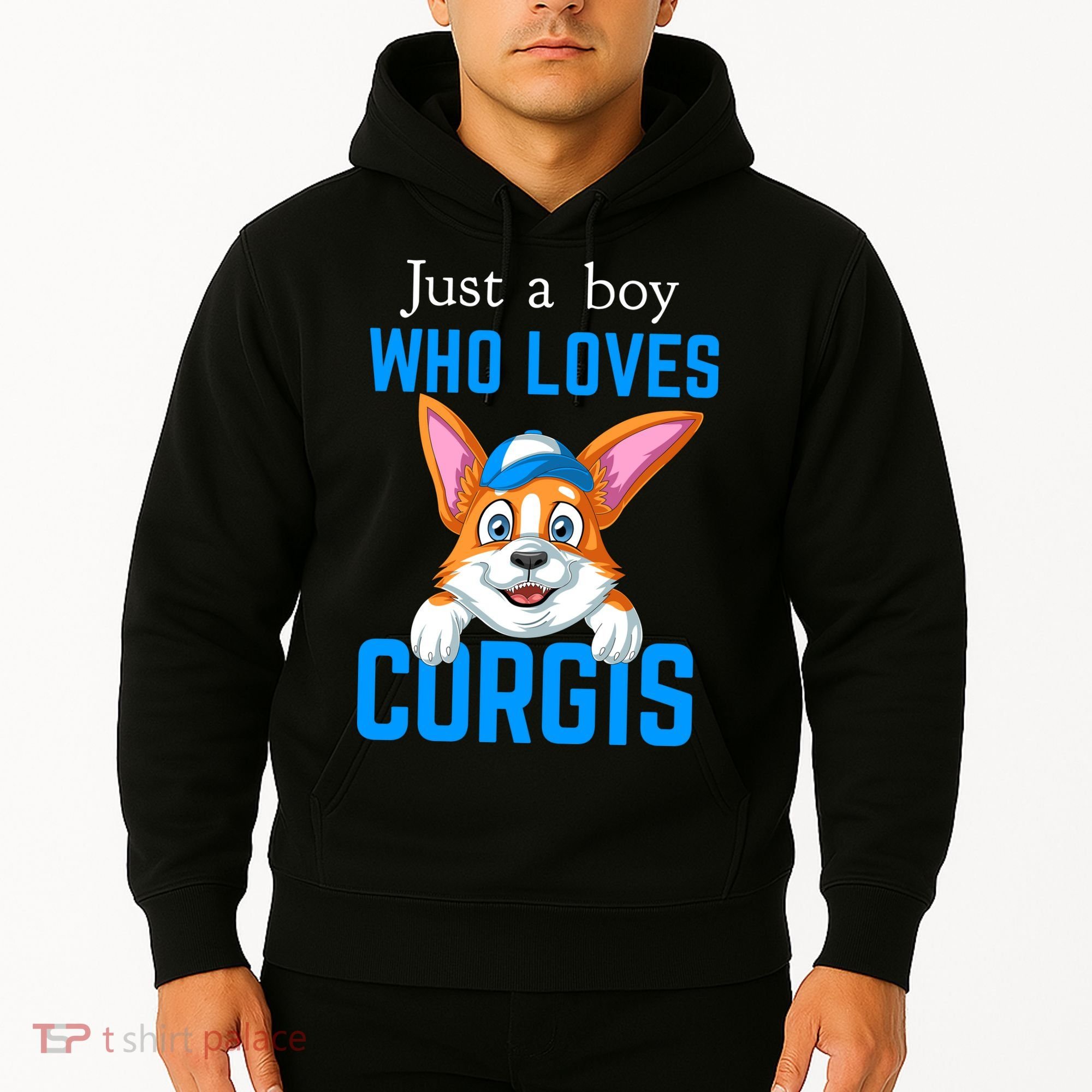Just A Boy Who Loves Corgis Hoodie