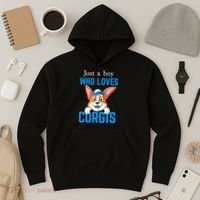 Just A Boy Who Loves Corgis Hoodie thumb 3
