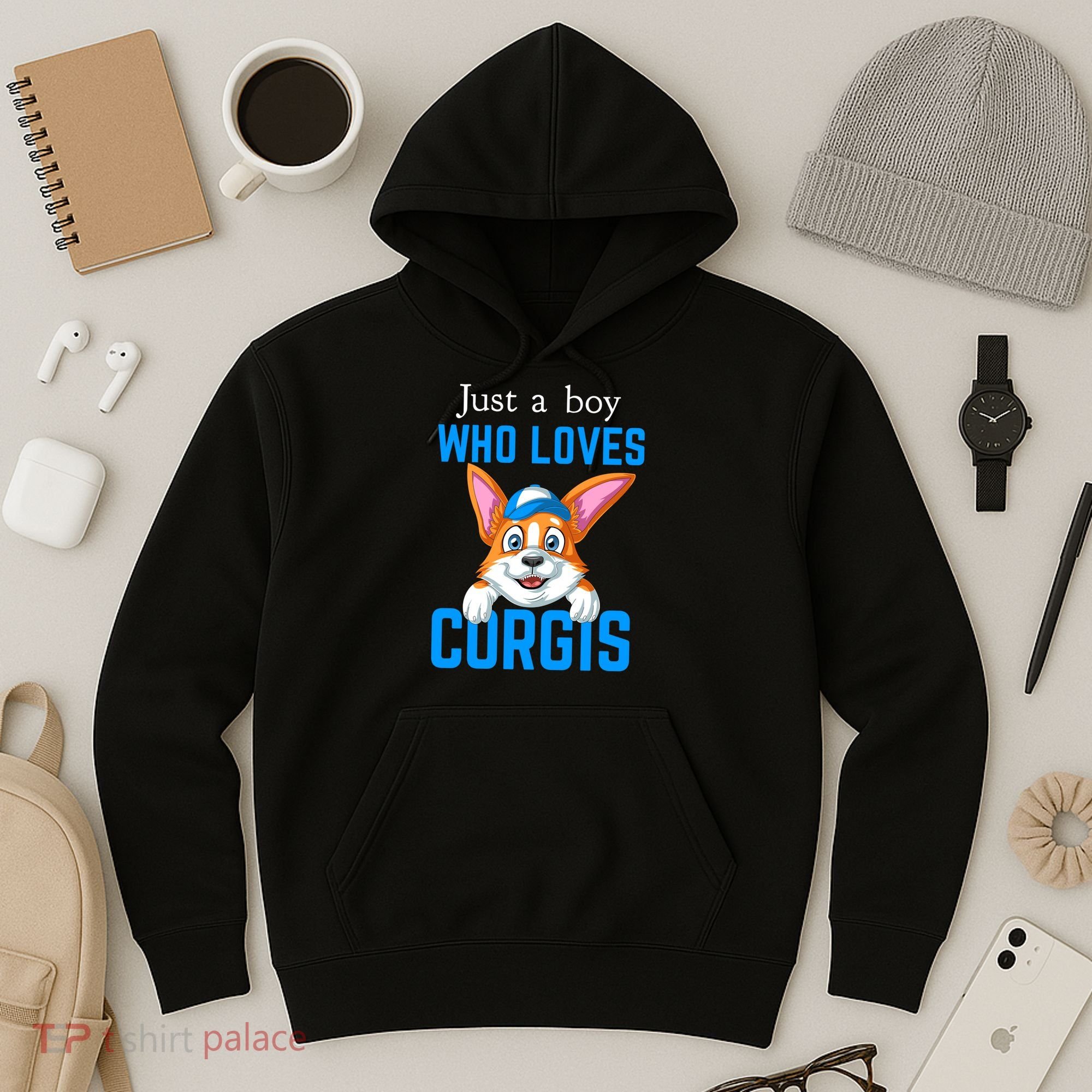 Just A Boy Who Loves Corgis Hoodie