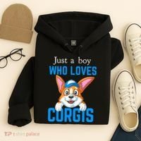 Just A Boy Who Loves Corgis Hoodie thumb 4