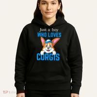 Just A Boy Who Loves Corgis Hoodie thumb 5
