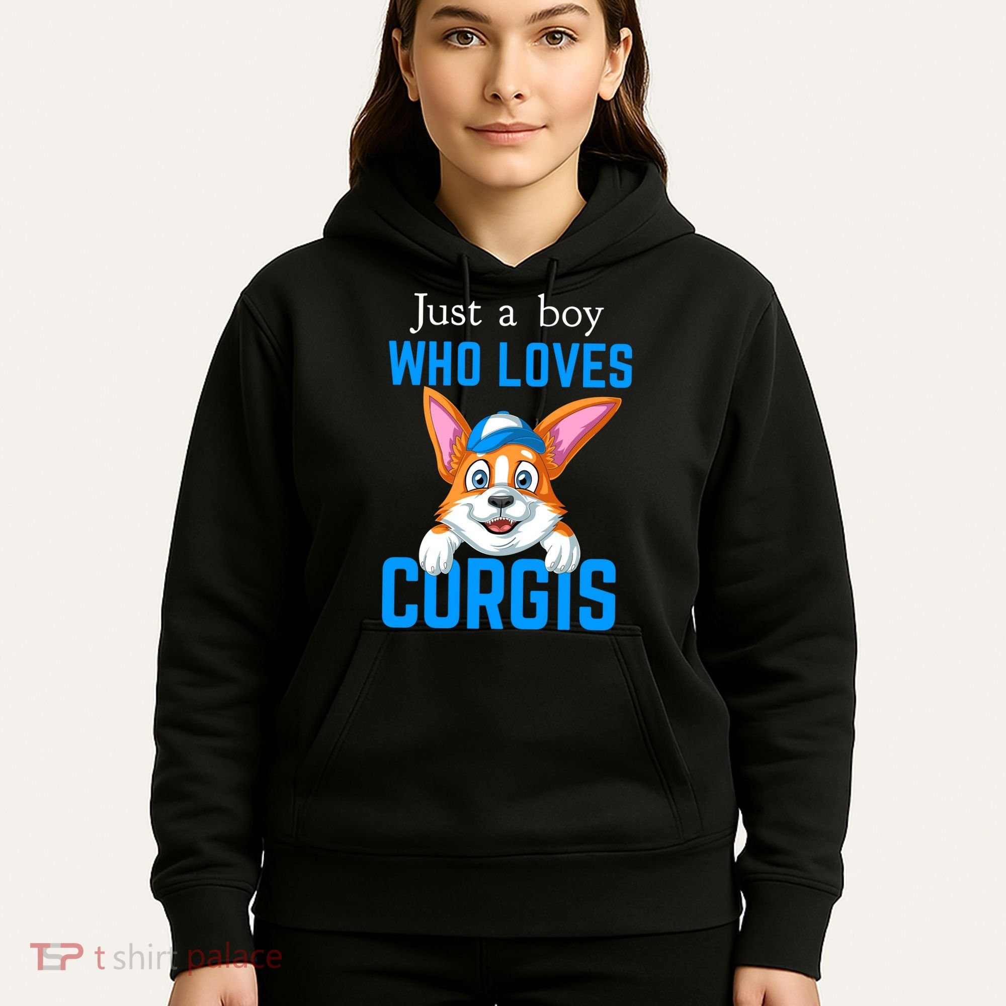 Just A Boy Who Loves Corgis Hoodie