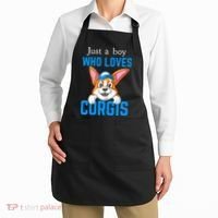 Just A Boy Who Loves Corgis Apron thumb 2