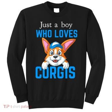 Just A Boy Who Loves Corgis Sweatshirt