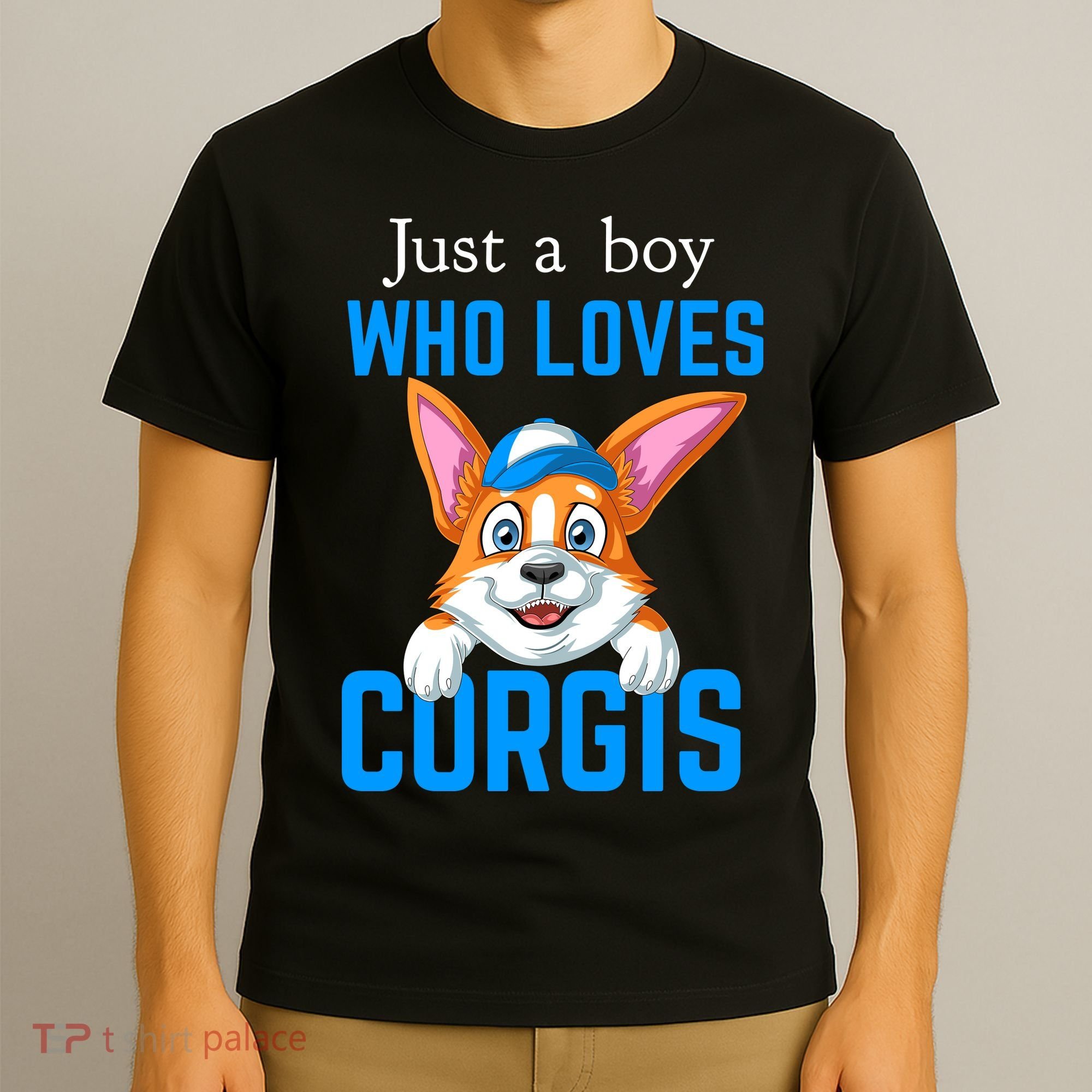Just A Boy Who Loves Corgis T-Shirt