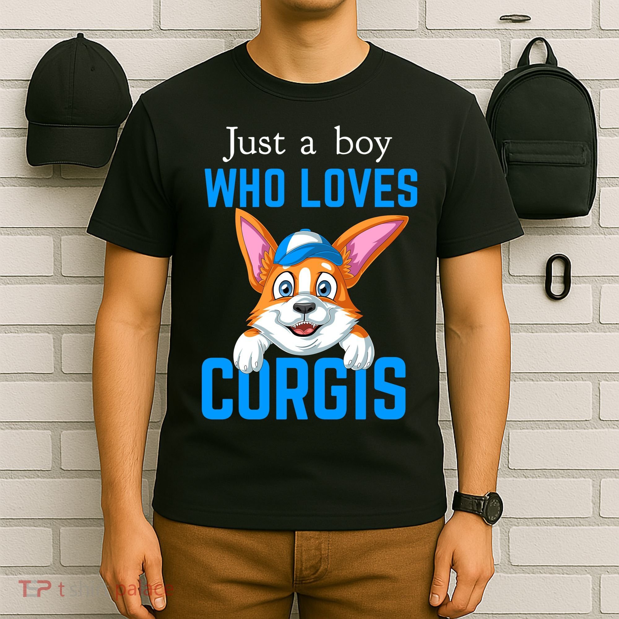 Just A Boy Who Loves Corgis T-Shirt