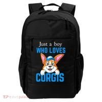 Just A Boy Who Loves Corgis Backpack thumb 0