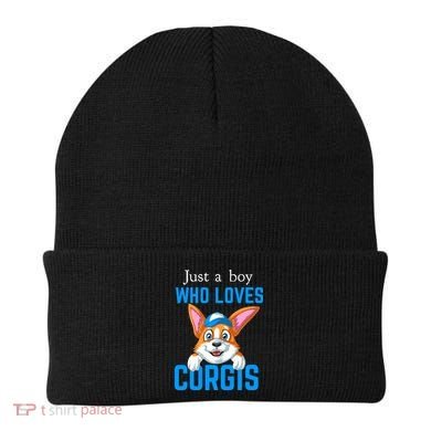 Just A Boy Who Loves Corgis Beanie