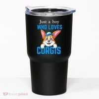 Just A Boy Who Loves Corgis Tumbler thumb 0