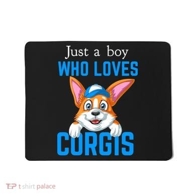 Just A Boy Who Loves Corgis Mousepad