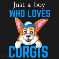 Just A Boy Who Loves Corgis Ornament thumb 1