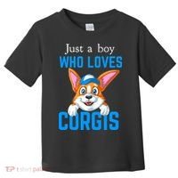 Just A Boy Who Loves Corgis Toddler T-Shirt thumb 0