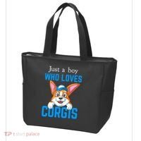 Just A Boy Who Loves Corgis Tote Bag thumb 3