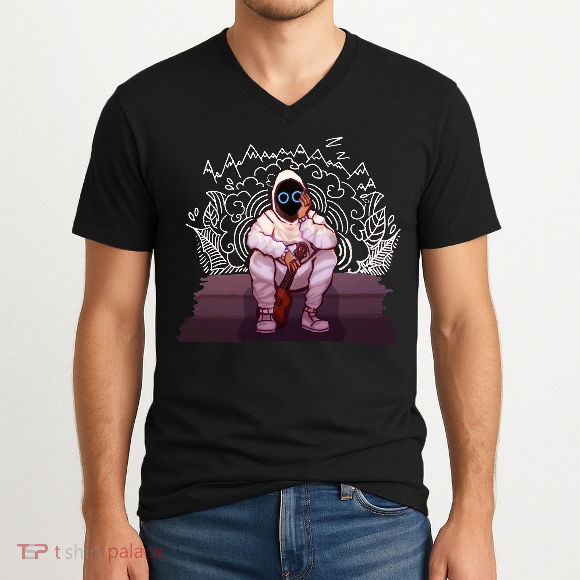 Just A Boy With A Ukulele BoyWithUke V-Neck T-Shirt