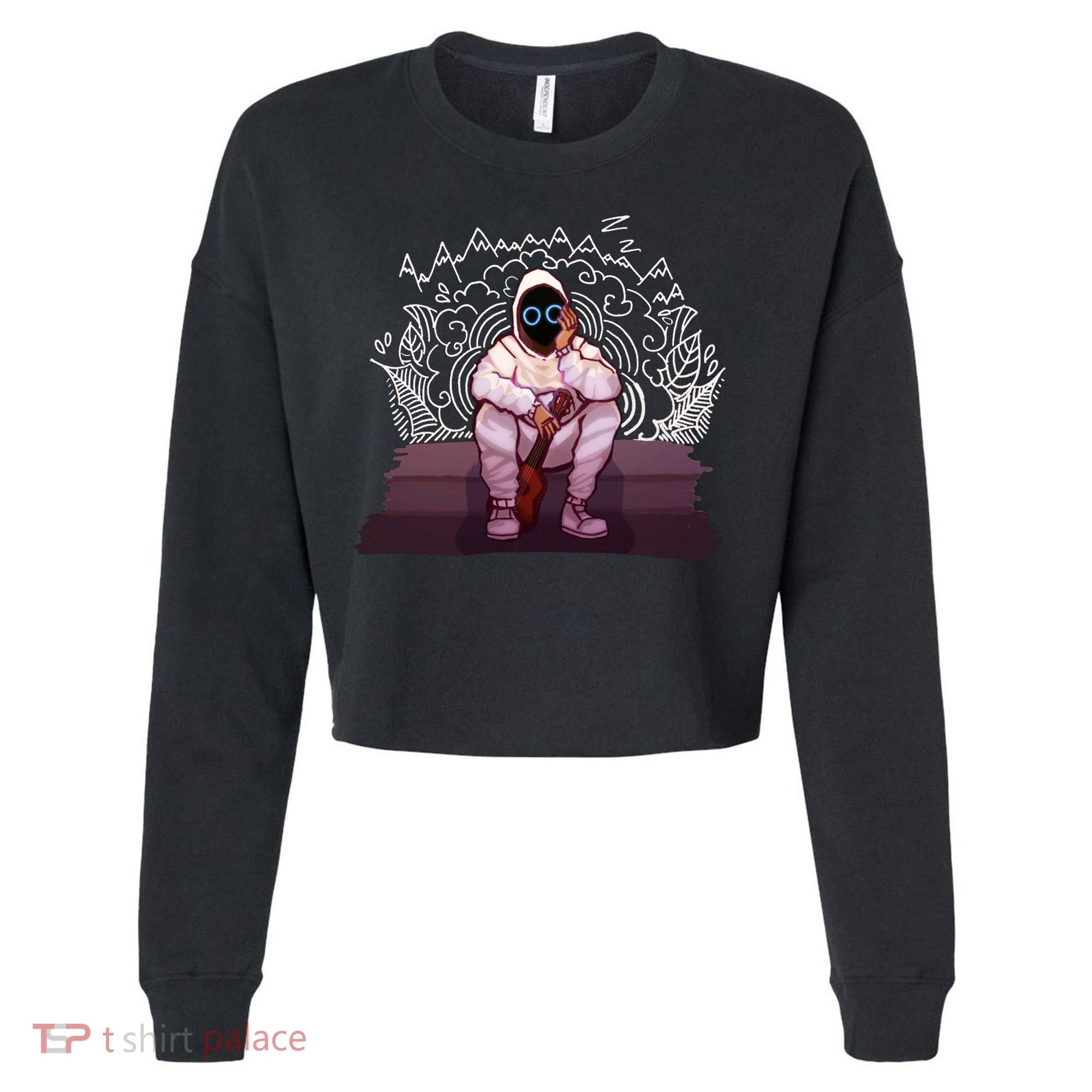 Just A Boy With A Ukulele BoyWithUke Cropped Pullover Crew