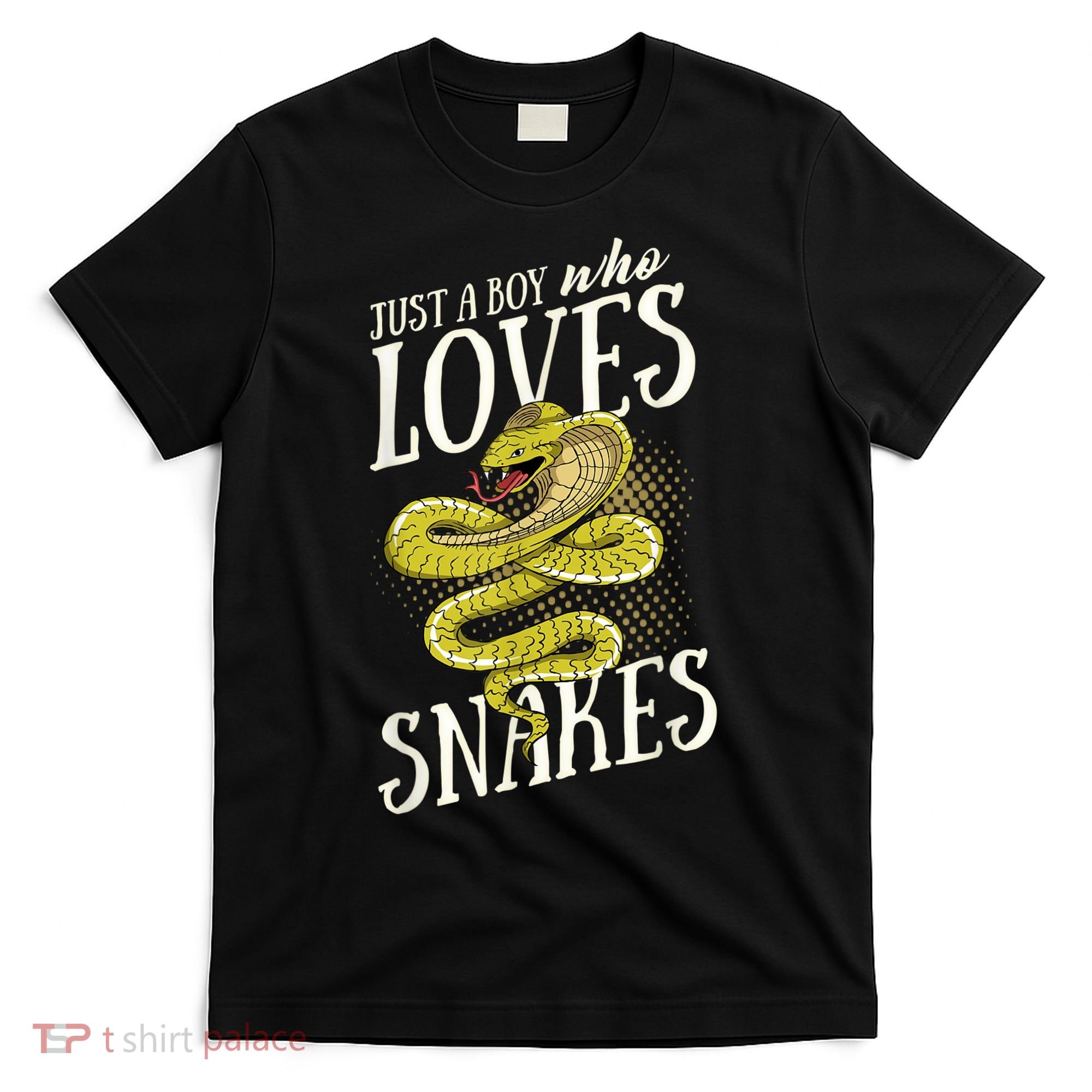 Just A Boy Who Loves Snakes Snake Lover Gift T-Shirt