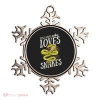 Just A Boy Who Loves Snakes Snake Lover Gift Ornament thumb 0