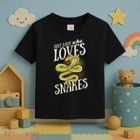 Just A Boy Who Loves Snakes Snake Lover Gift Toddler T-Shirt thumb 3