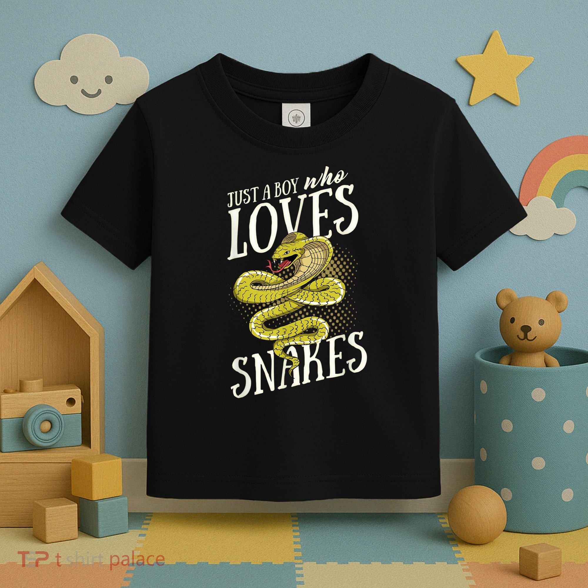Just A Boy Who Loves Snakes Snake Lover Gift Toddler T-Shirt