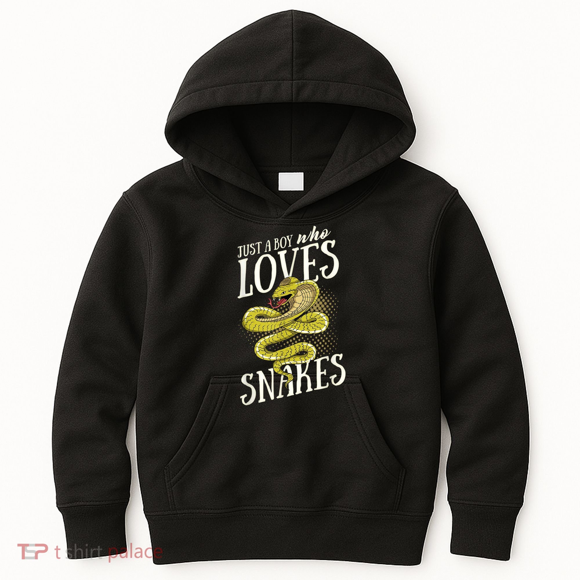 Just A Boy Who Loves Snakes Snake Lover Gift Kids Hoodie