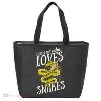 Just A Boy Who Loves Snakes Snake Lover Gift Tote Bag thumb 0