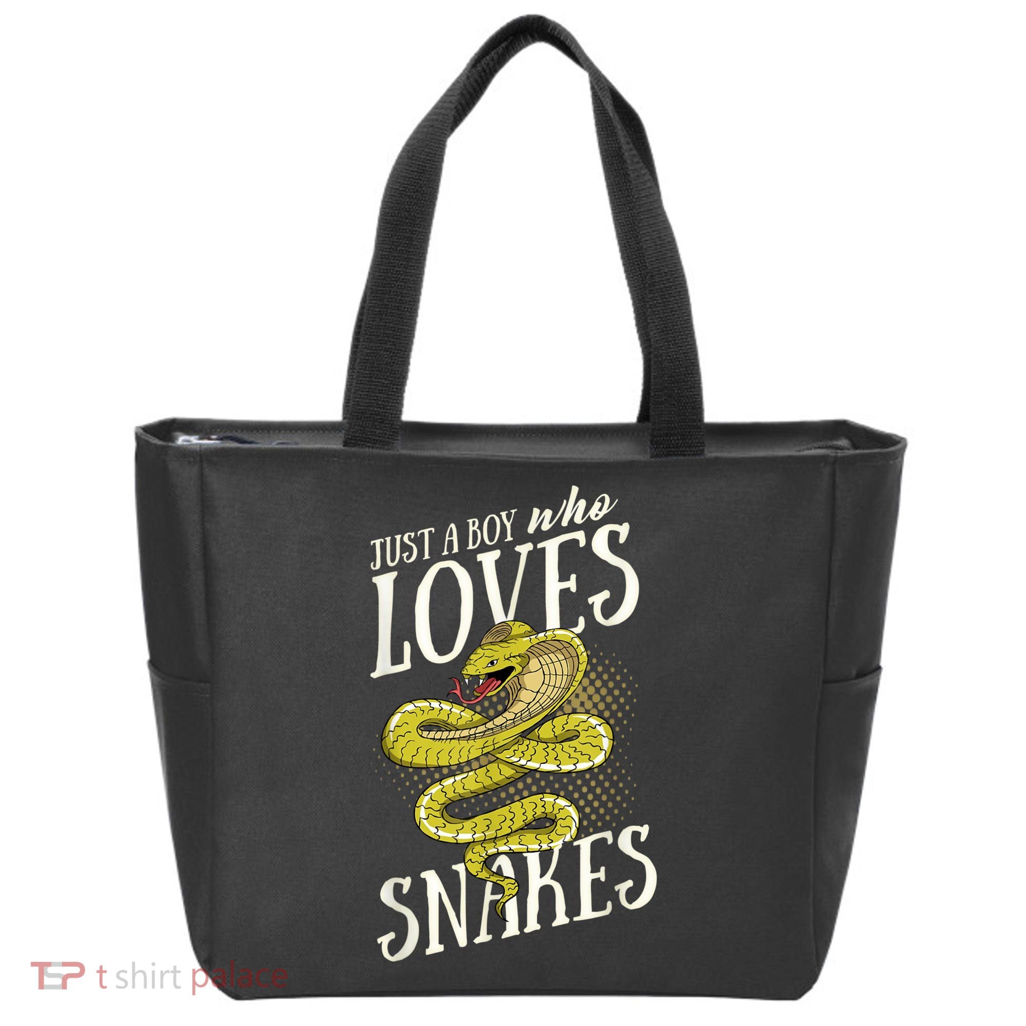 Just A Boy Who Loves Snakes Snake Lover Gift Tote Bag