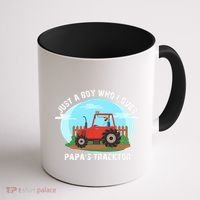 Just A Boy Who Loves Tractors Farming Coffee Mug thumb 1